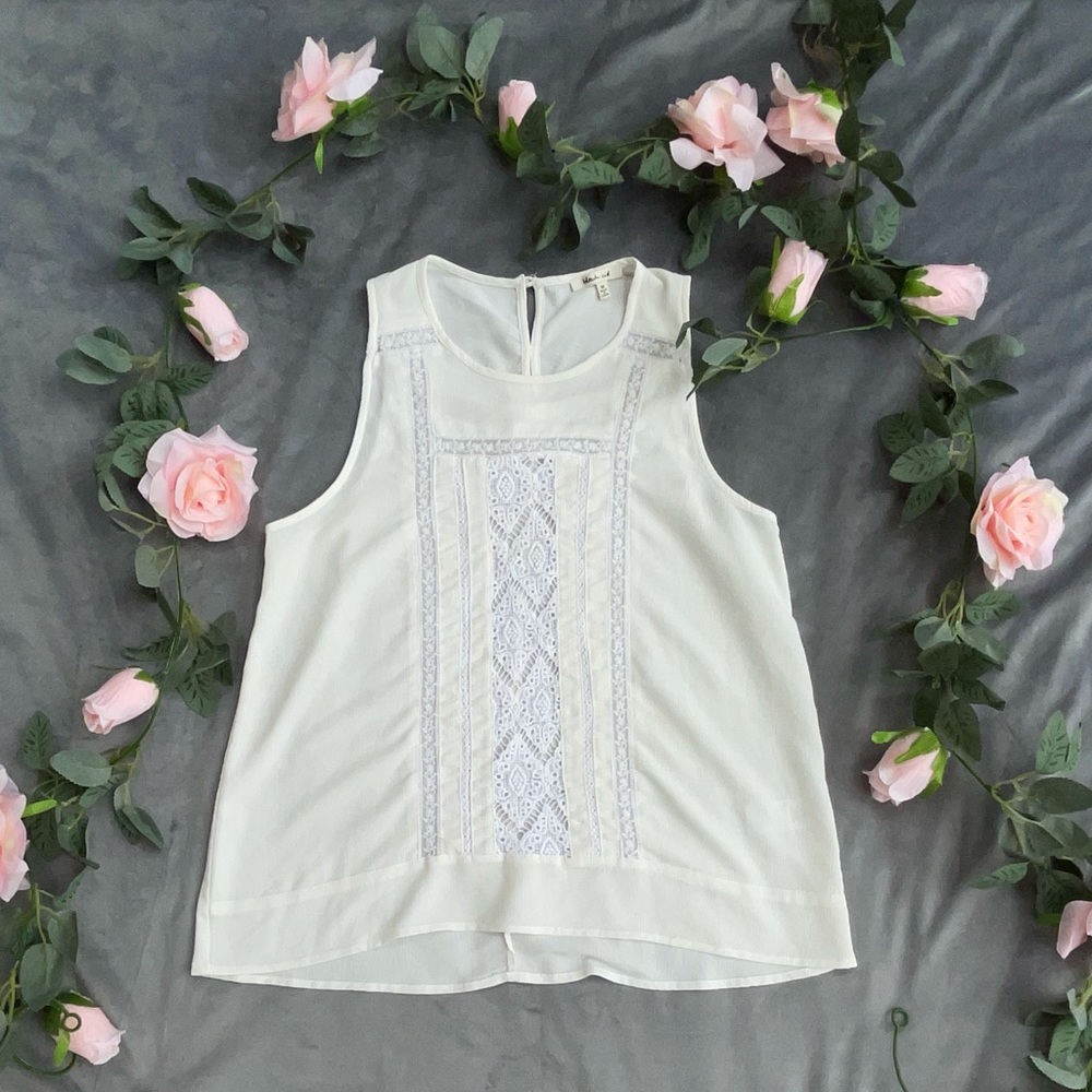 White Bleuh Ciel Top
